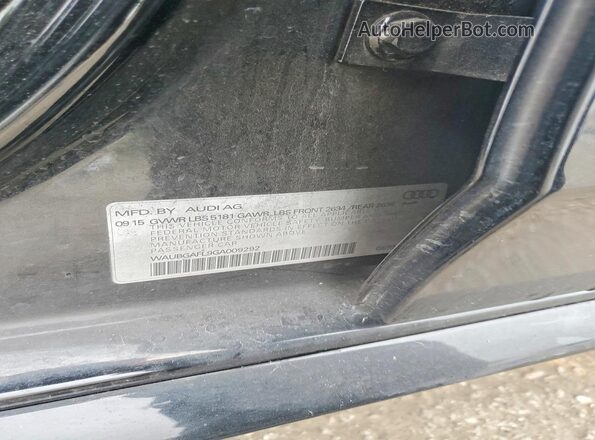 WAUBGAFL9GA009292 2016 AUDI S4 Black Вид підкапотного простору
