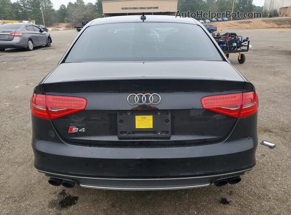 WAUBGAFL9GA009292 2016 AUDI S4 Black Вид ззаду