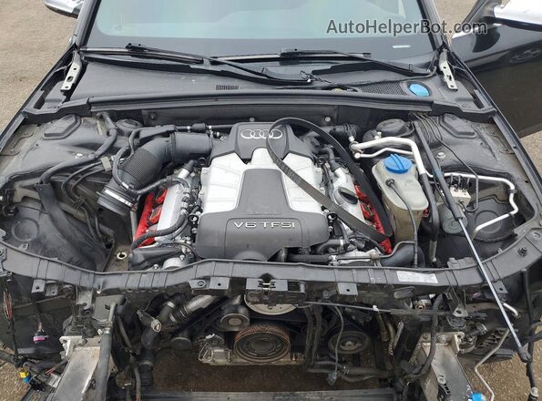 WAUBGAFL9GA009292 2016 AUDI S4 Black Вид задньої частини салону