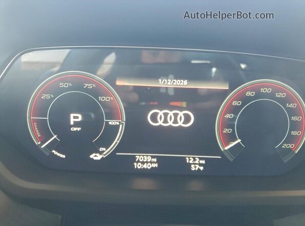 WAUBHBFW1R7900657 2024 AUDI RS Серый Вид щитка приборов
