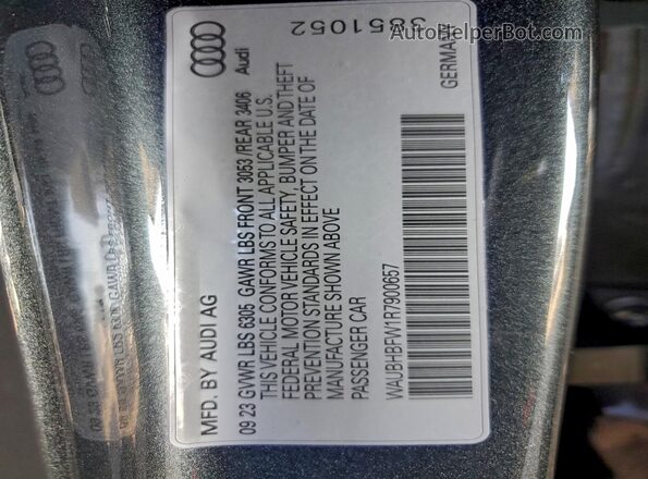 WAUBHBFW1R7900657 2024 AUDI RS Серый Вид подкапотного пространства