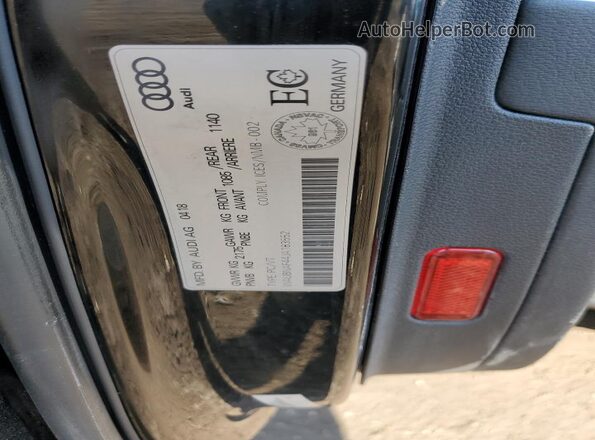 WAUBNAF44JA183552 2018 AUDI OTHER Black ძრავის განყოფილების ხედი