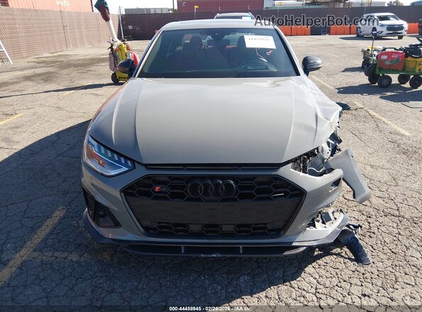 WAUC4AF41NA034612 2022 AUDI S4 Gray Instrument cluster view