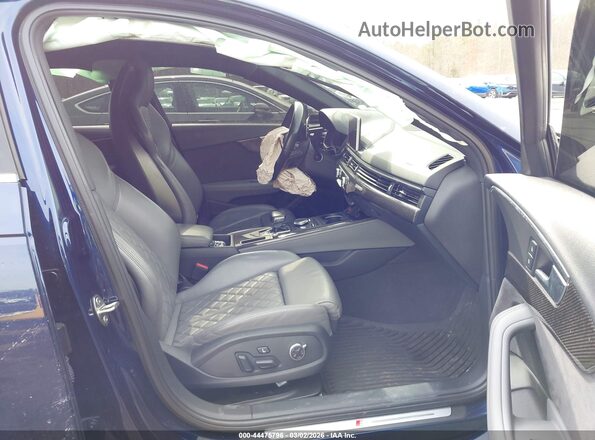 WAUC4AF42JA116083 2018 AUDI S4 Dark Blue Front interior view