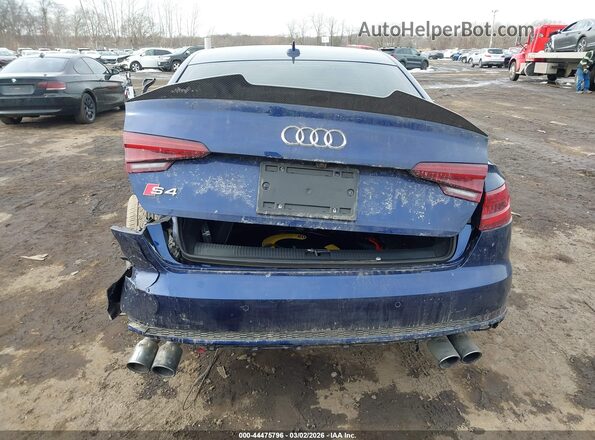 WAUC4AF42JA116083 2018 AUDI S4 Dark Blue 