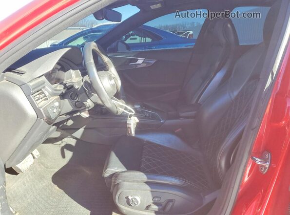 WAUC4AF46KA007028 2019 AUDI S4 Красный Вид салона спереди