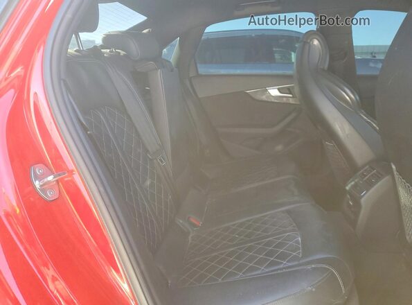 WAUC4AF46KA007028 2019 AUDI S4 Красный Вид задних сидений
