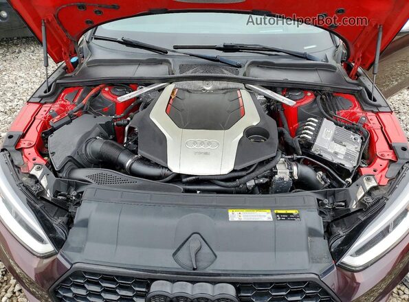 WAUC4CF52JA053197 2018 AUDI S5 Maroon Widok wnętrza z tyłu
