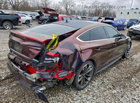 WAUC4CF52JA053197 2018 AUDI S5 Maroon Tył prawy