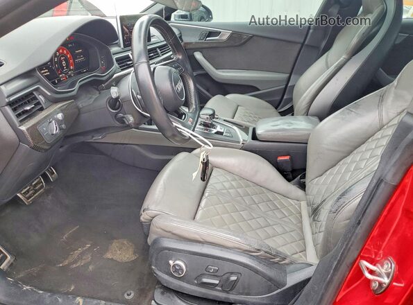 WAUC4CF52JA053197 2018 AUDI S5 Maroon Widok wnętrza z przodu