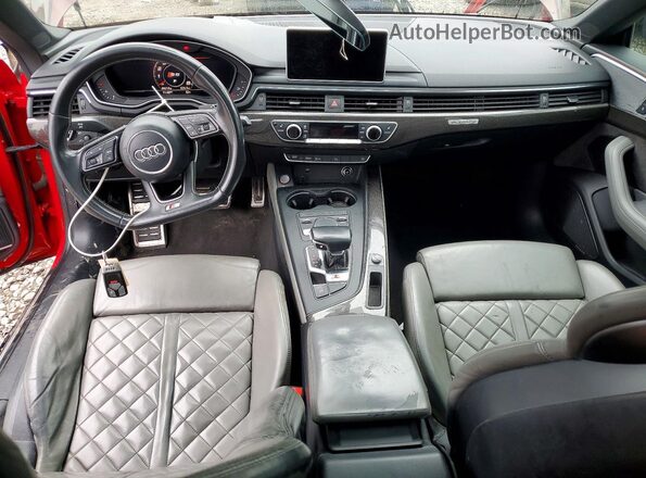 WAUC4CF52JA053197 2018 AUDI S5 Maroon Widok deski rozdzielczej