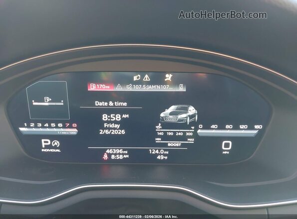 WAUC4CF57LA019954 2020 AUDI S5 White Вид задніх сидінь