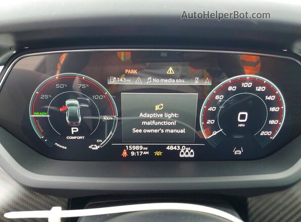 WAUCJBFW6P7007471 2023 AUDI E-TRON Charcoal Սարքավորումների վահանակի տեսք