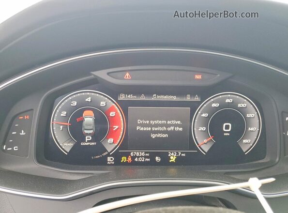 WAUDFAF24LN058910 2020 AUDI S6 Silver Vista del cuadro de instrumentos