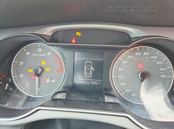 WAUDGAFL9GA003632 2016 AUDI S4 Charcoal Սարքավորումների վահանակի տեսք