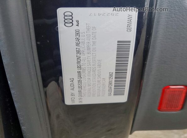 WAUE8AF28KN125862 2019 AUDI OTHER Черный 