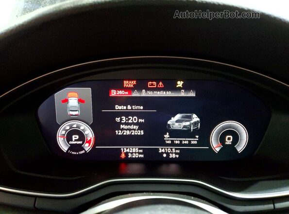WAUENAF46LN006297 2020 AUDI OTHER Черный Вид щитка приборов