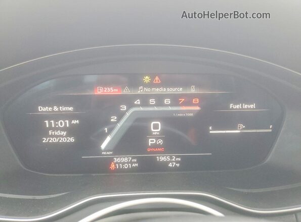 WAUFACF54RA097929 2024 AUDI OTHER White ხელსაწყოთა პანელის ხედი