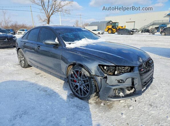 WAUFFAFC1HN099584 2017 AUDI S6 Gray Передня права чверть