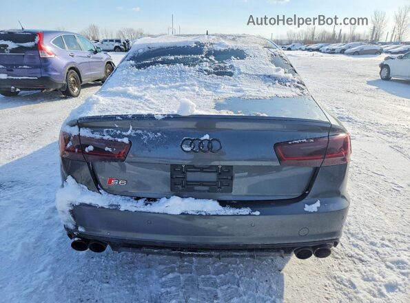 WAUFFAFC1HN099584 2017 AUDI S6 Gray Вид ззаду