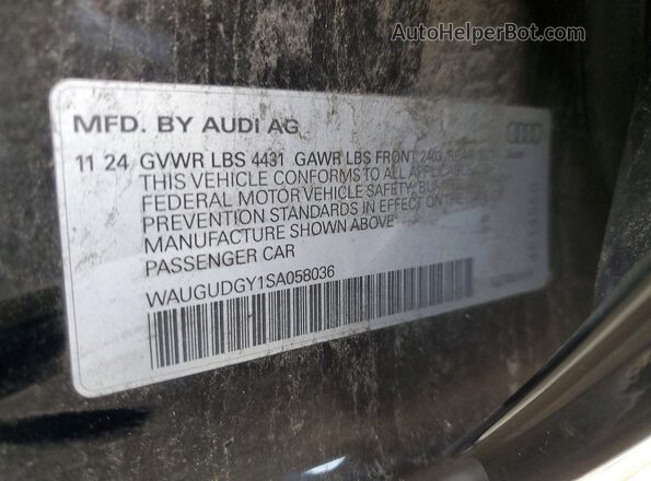 WAUGUDGY1SA058036 2025 AUDI OTHER Black 