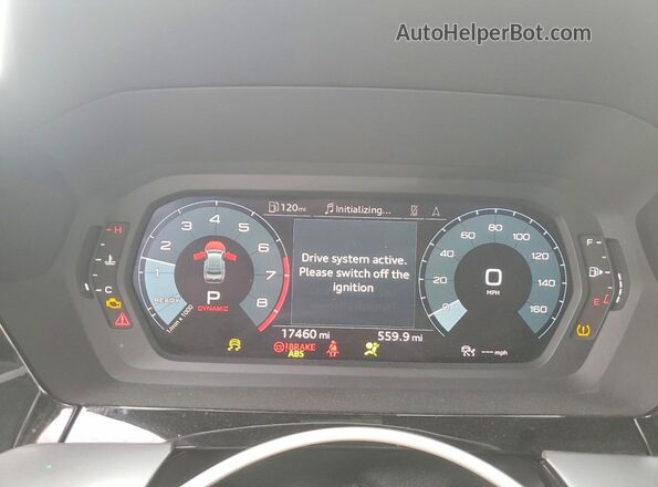 WAUH3DGY2PA099287 2023 AUDI S3 White Vista del cuadro de instrumentos