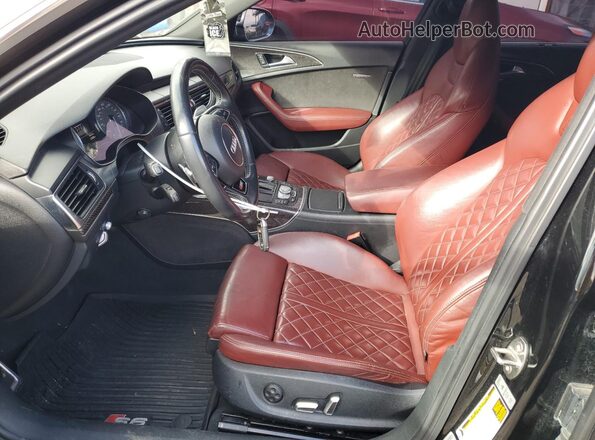 WAUHFAFC1JN015567 2018 AUDI S6 Black Front interior view