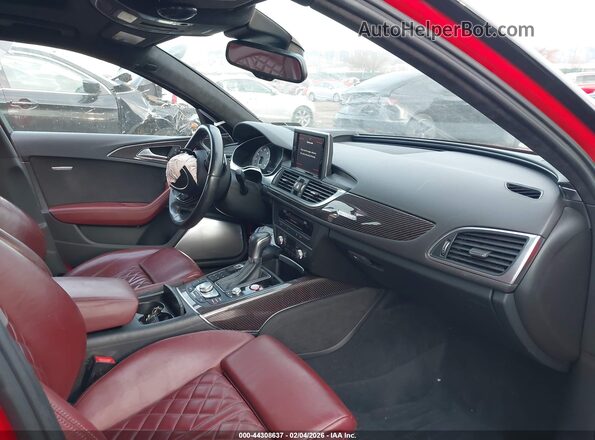 WAUHFAFC6HN022332 2017 AUDI S6 Red Widok wnętrza z przodu