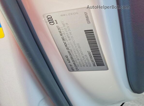 WAUL2AF21KN060927 2019 AUDI OTHER White Widok komory silnika