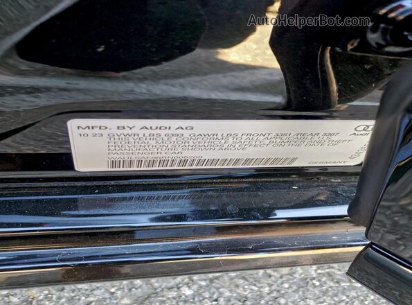WAULSAF86RN005209 2024 AUDI S8 Black Engine compartment view