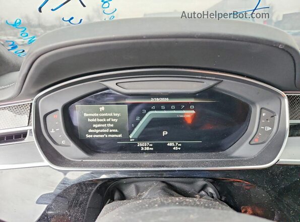 WAULSAF89PN012152 2023 AUDI S8 Черный Вид щитка приборов