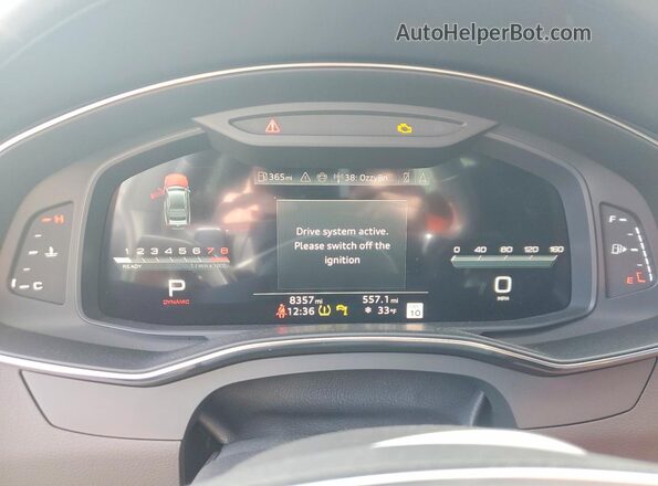 WAUSFBF29SN005535 2025 AUDI S7 Black ხელსაწყოთა პანელის ხედი