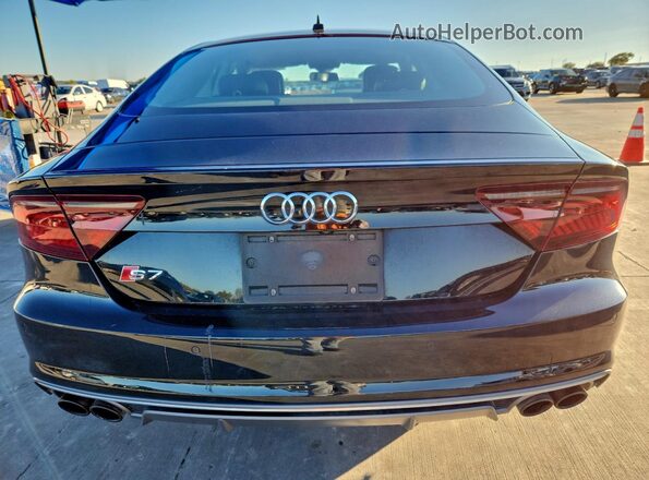 WAUW2AFC2GN064515 2016 AUDI S7 Black უკანა ხედი