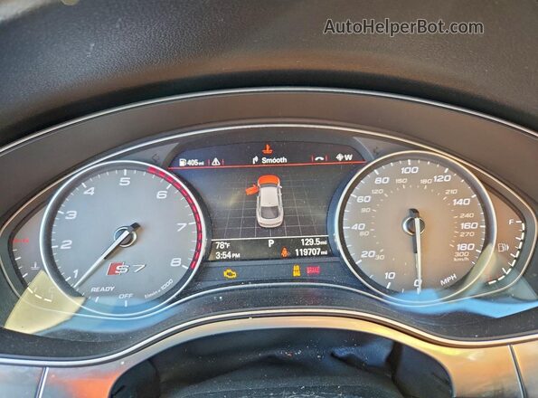 WAUW2AFC2GN064515 2016 AUDI S7 Black ხელსაწყოთა პანელის ხედი
