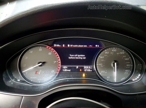 WAUW2AFC3GN022211 2016 AUDI S7 Silver Вид щитка приладів