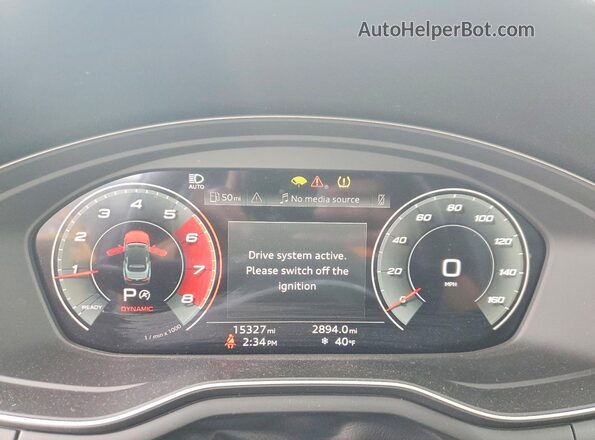 WAUW4GF52PN001476 2023 AUDI S5 Blue Widok zestawu wskaźników