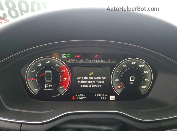 WAUW4GF54RN005063 2024 AUDI S5 Gray ხელსაწყოთა პანელის ხედი