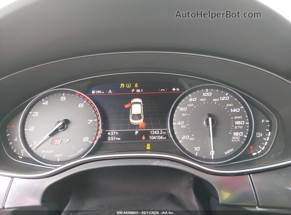 WAUWFAFC1HN059571 2017 AUDI S7 Gray Widok tylnych siedzeń