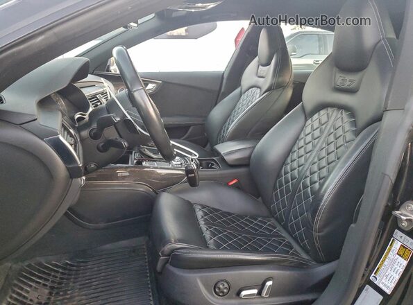 WAUWFAFC3JN017943 2018 AUDI S7 Black Widok wnętrza z przodu