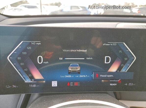 WB523CF02RCR16663 2024 BMW IX Gray Սարքավորումների վահանակի տեսք