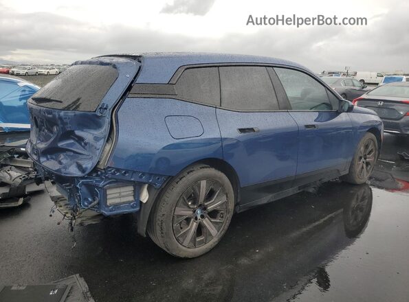 WB523CF05RCR31285 2024 BMW IX Синий Задняя правая четверть