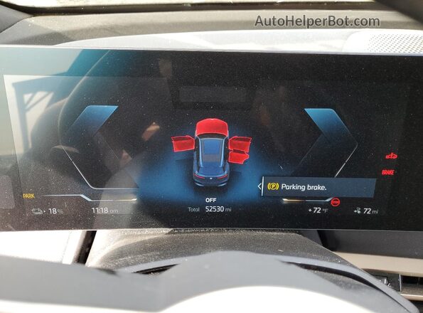 WB523CF06RCP23335 2024 BMW IX Синий Вид щитка приборов