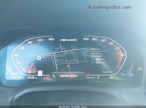 WBA13AR03MCF39138 2021 BMW M4 Black Հետևի նստատեղերի տեսք