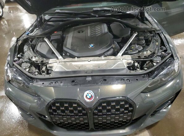 WBA13AW04PFN94444 2023 BMW M4 Gray Widok wnętrza z tyłu