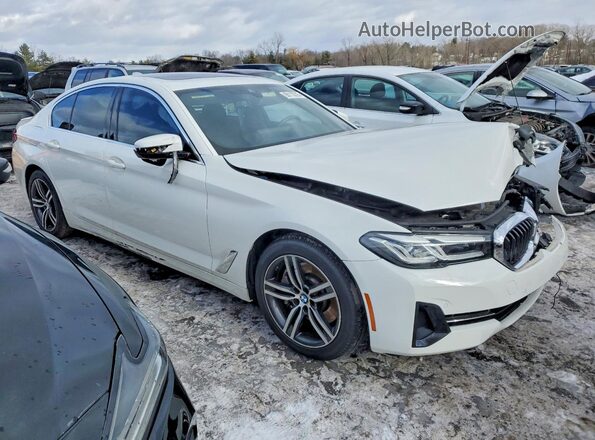 WBA13BJ07MWX17033 2021 BMW 5 SERIES White Delantero derecho