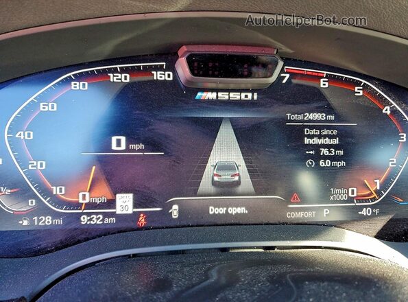 WBA13BK09MCF31867 2021 BMW M5 Black Widok zestawu wskaźników