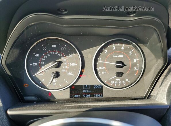 WBA1F9C50GV545396 2016 BMW 2 SERIES White Vista del cuadro de instrumentos