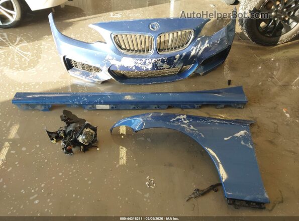 WBA1F9C5XGV545597 2016 BMW 2 SERIES Синий Вид щитка приборов