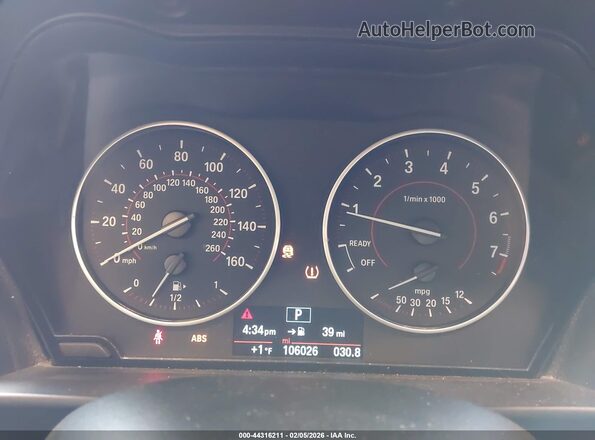 WBA1F9C5XGV545597 2016 BMW 2 SERIES Синий Вид задних сидений