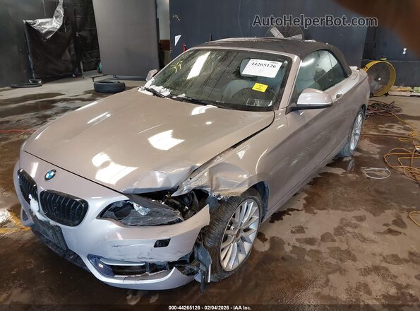 WBA1L9C55GV325311 2016 BMW 2 SERIES Beige Առջևի ձախ երեք քառորդ տեսարան